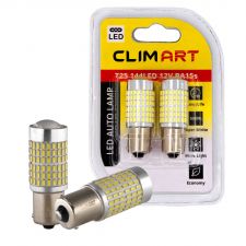 Лампа автомобильная светодиодная Clim Art T25 144LED 12V BA15s (P21W)/к-т 2 шт