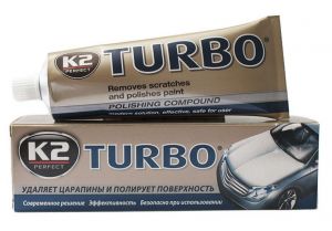 Полировальная паста К2 TURBO с воском (тюбик) 120г